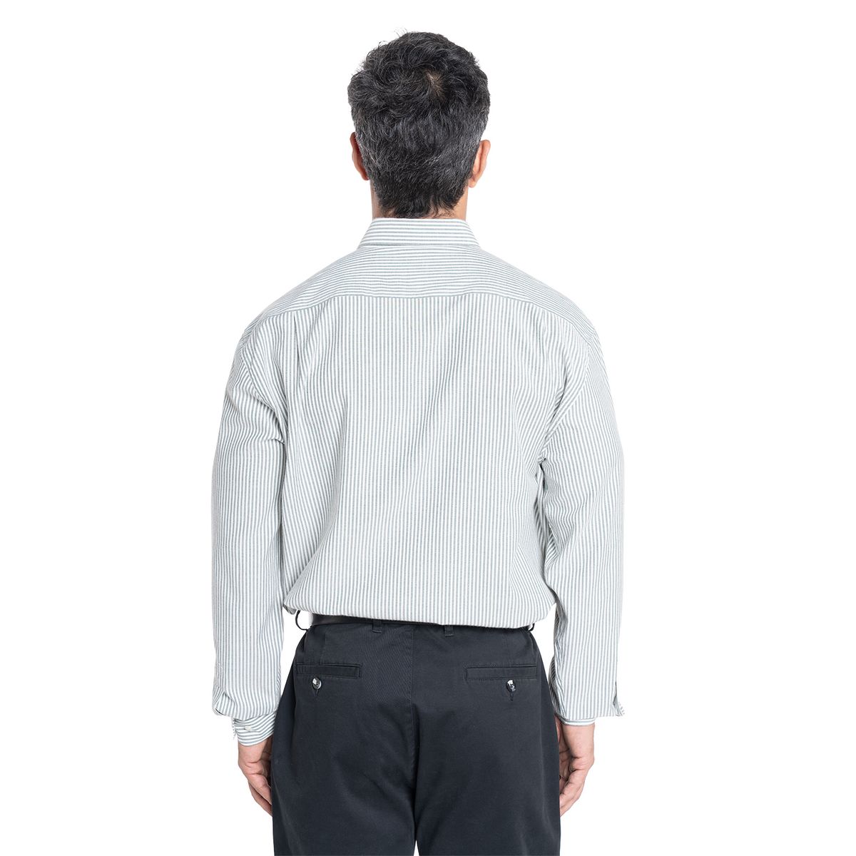 KOTTING - Camisa Manga Larga Oxford Rayas Hombre