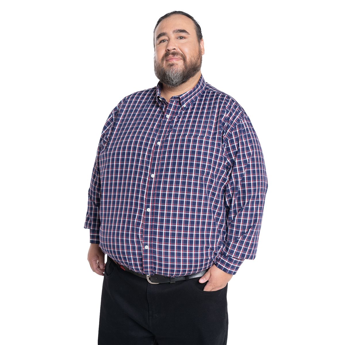 KOTTING - Camisa Manga Larga Cuadros Hombre
