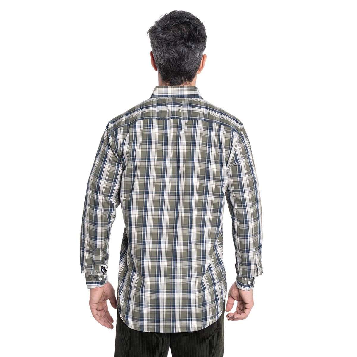 KOTTING - Camisa Manga Larga Cuadros Grandes Hombre