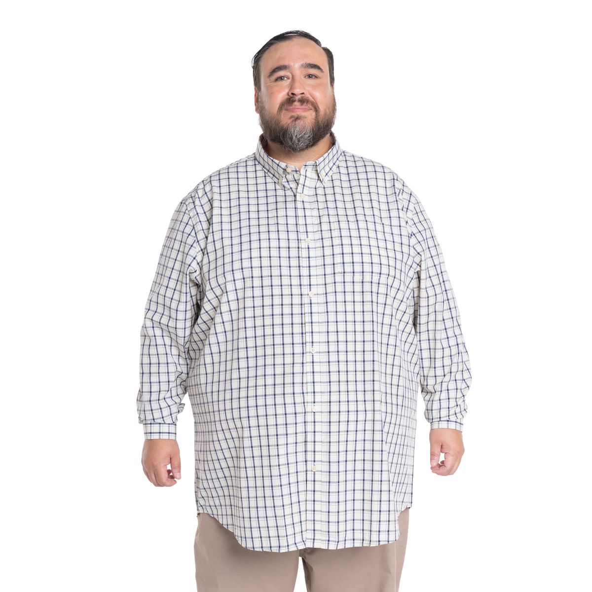 KOTTING - Camisa Manga Larga Cuadros Hombre