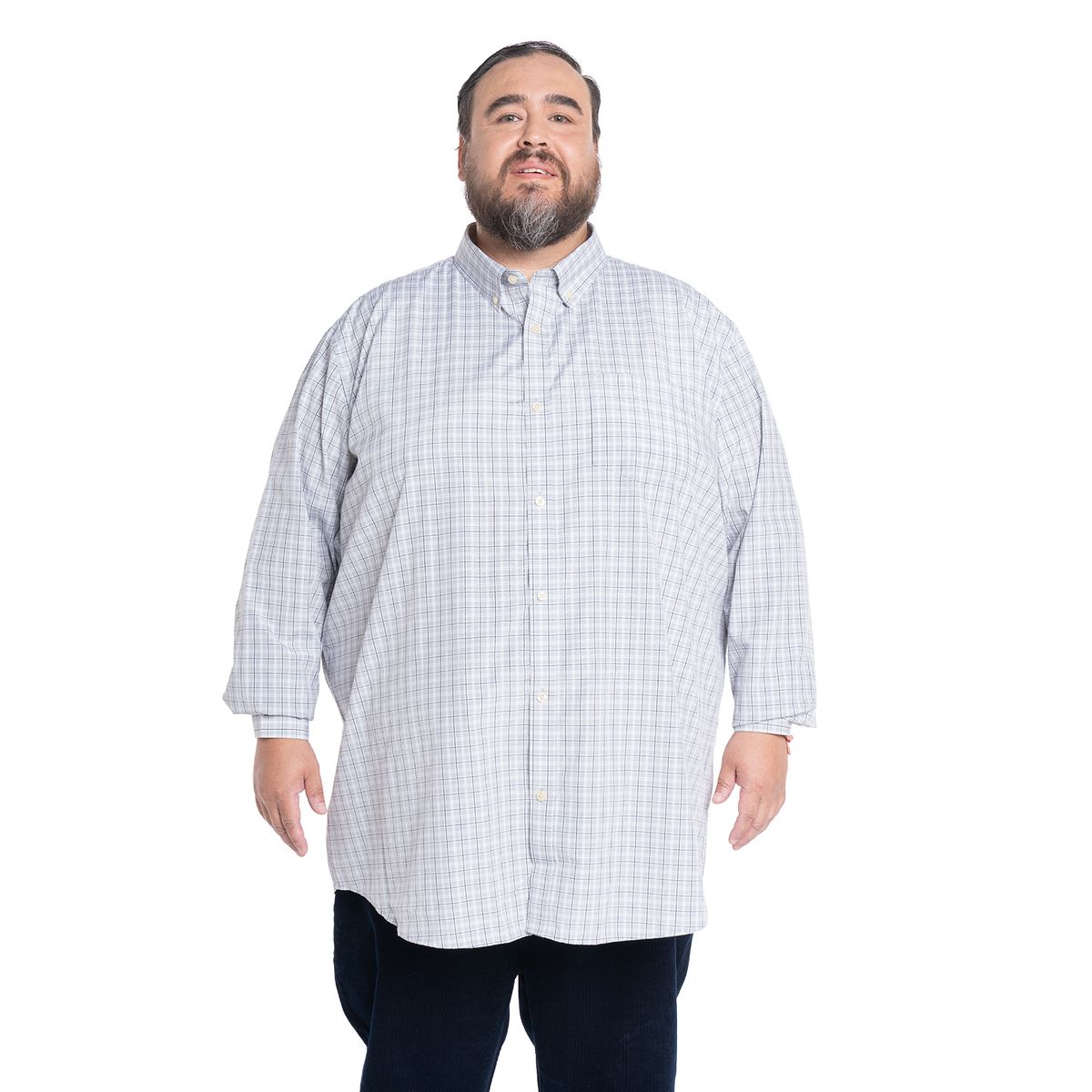 KOTTING - Camisa Manga Larga Cuadros Hombre