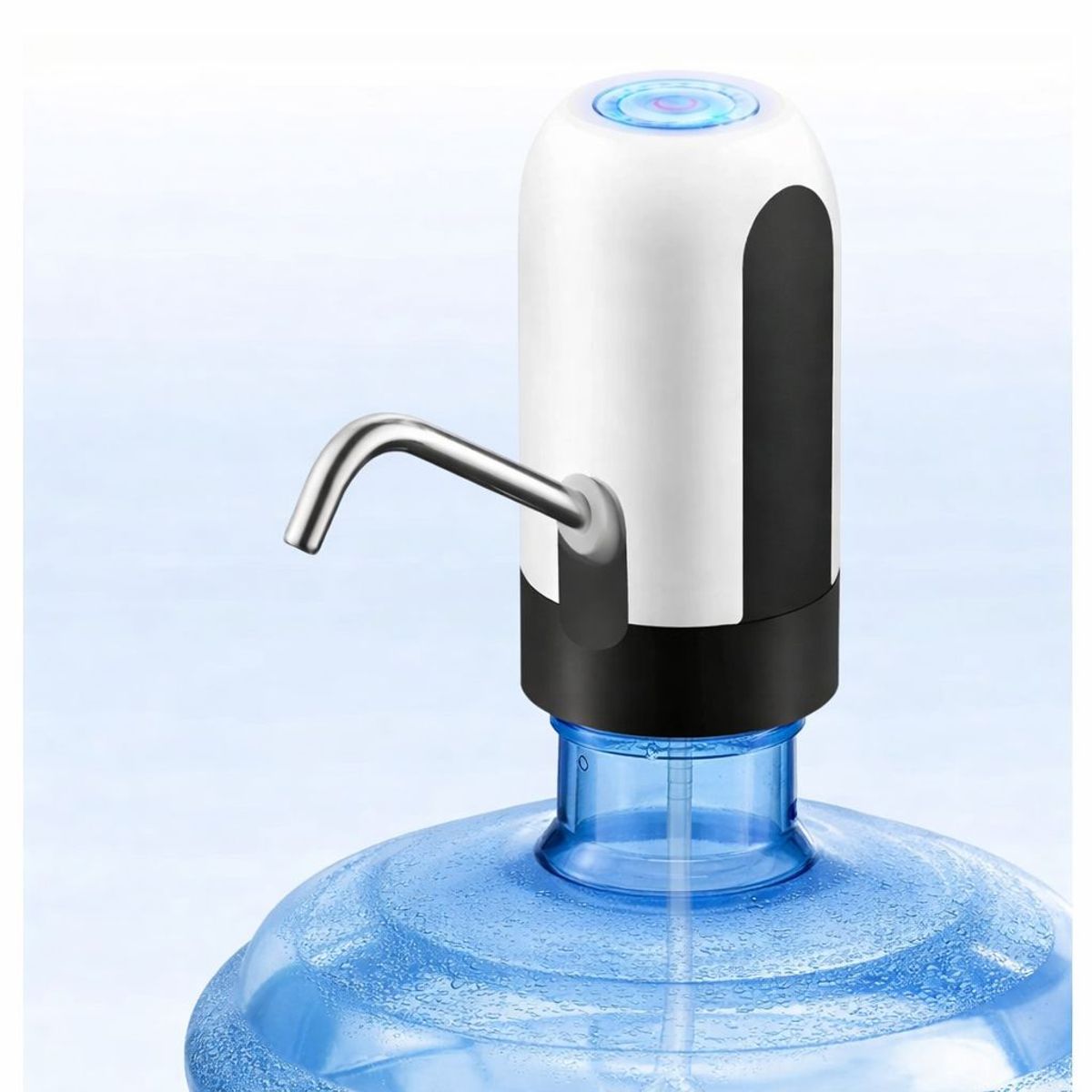 GENERICO - x2 Bomba Dispensadora de Agua Recargable USB Compatible con Botellones y Garrafones