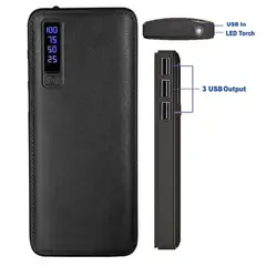 MOVI - POWER BANK 20.000 MAH CON 3 SALIDAS USB Y LINTERNA LED