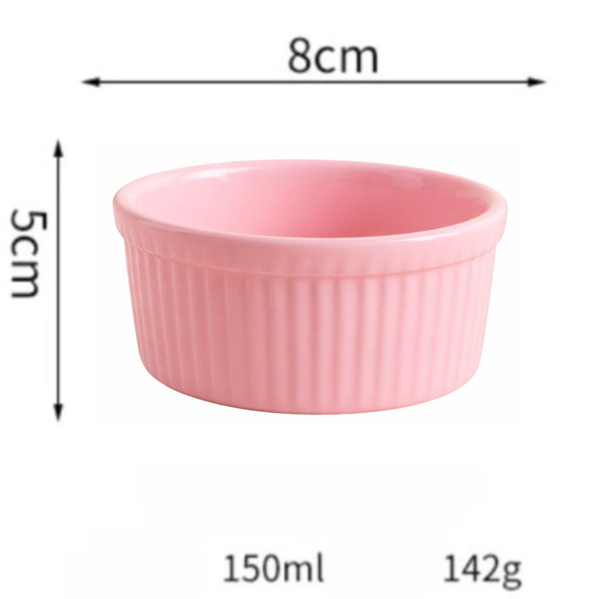 SUKEA - Mini Comedero Colgante De Cerámica Para Mascotas Pequeñas Rosa Claro