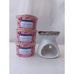GENERICO - Set Bienestar Quemador de Cerámica + Pack Aromas de Verano