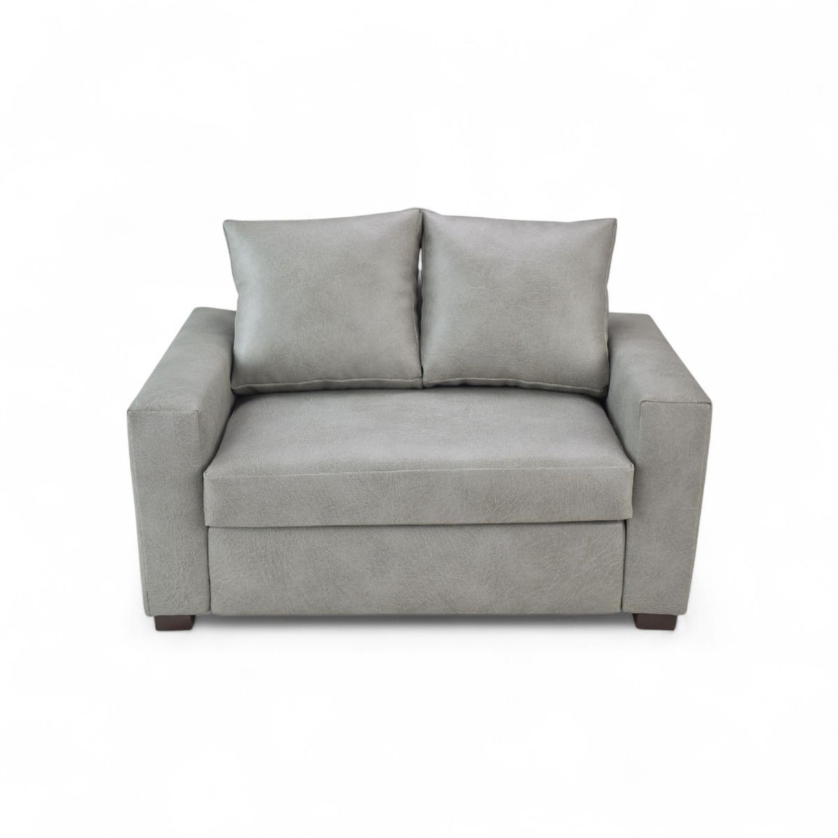 GENERICO - Sofá 2 Cuerpos Ecocuero Negro