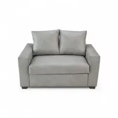 GENERICO - Sofá 2 Cuerpos Ecocuero Negro