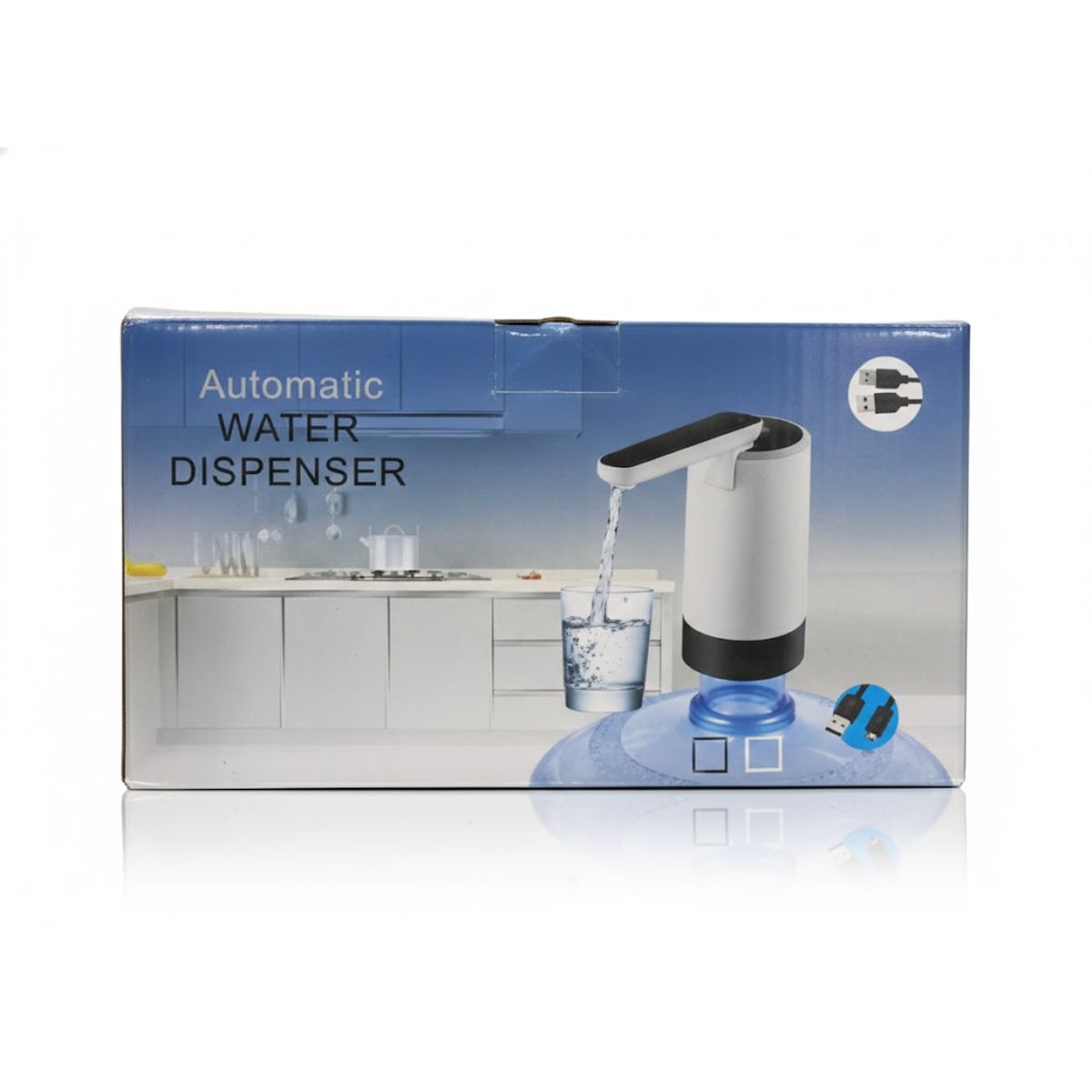 GENERICO - Bomba Dispensador De Agua Dispensador Automático Usb Color Blanco