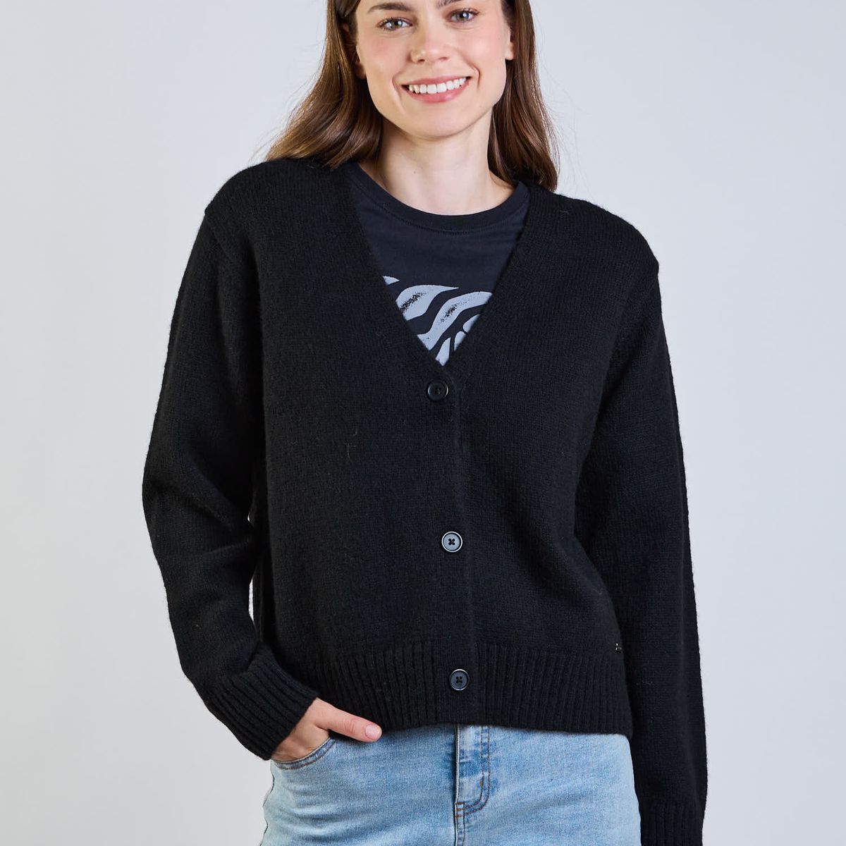 RIP CURL - Sweater Seaborn Negro Mujer Rip Curl