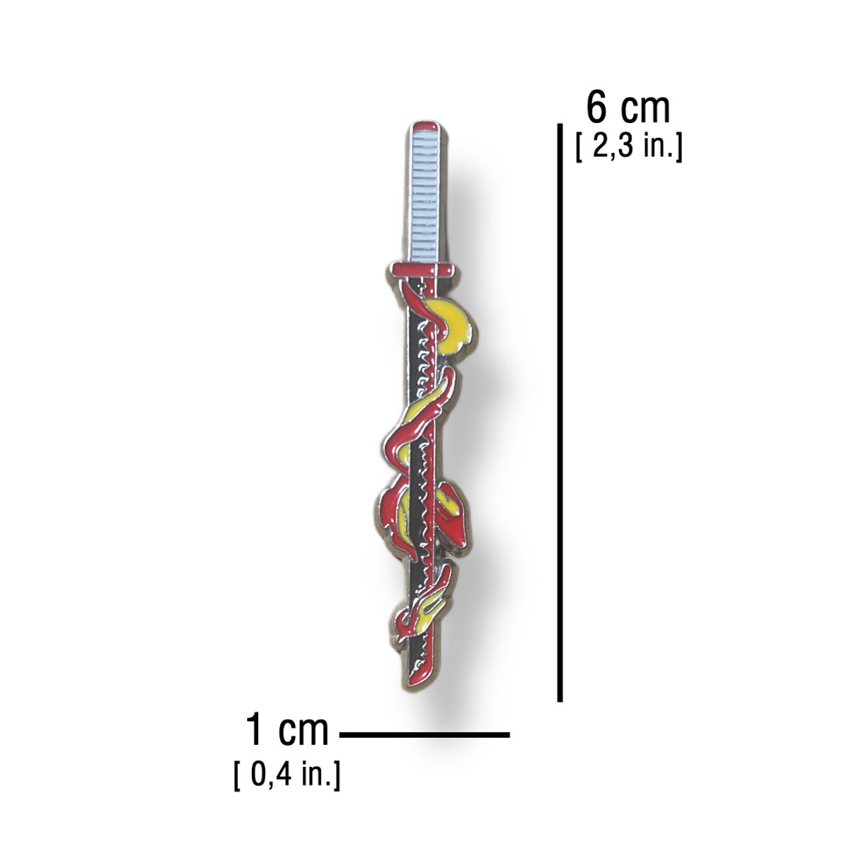 GENERICO - Pin Katana Rengoku Kyojuro V1 - Demon Slayer Kimetsu no Yaiba