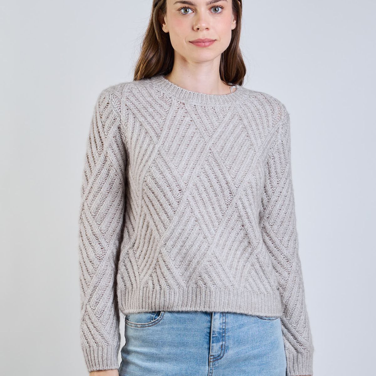 RIP CURL - Sweater Vortex Beige Mujer Rip Curl