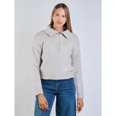 RIP CURL - Sweater Wave Beige Mujer