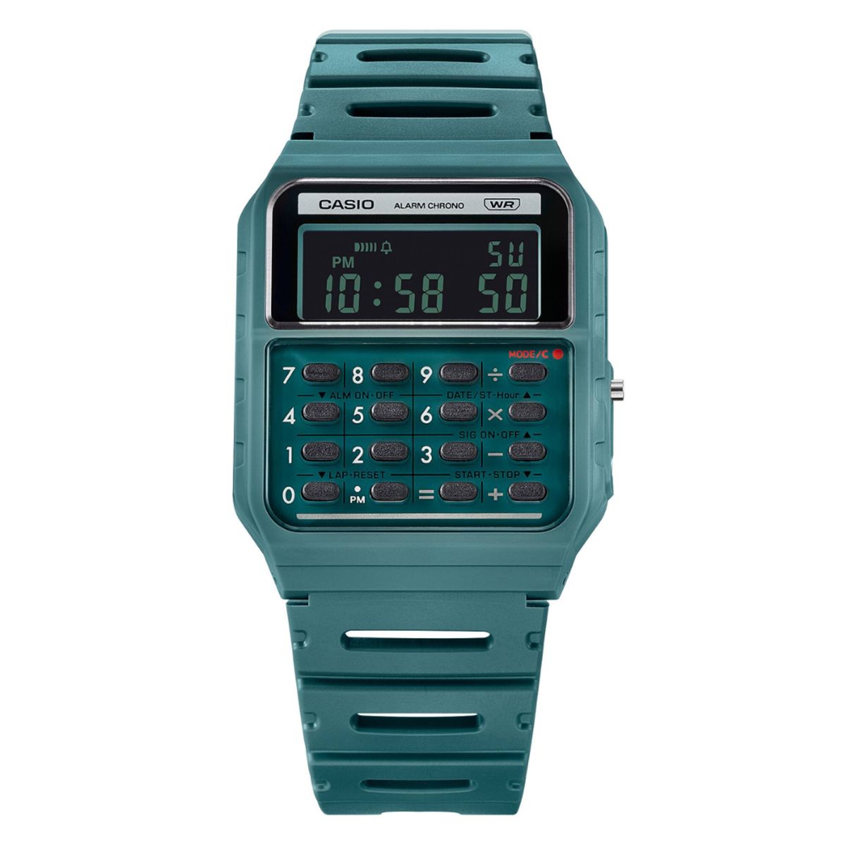 CASIO - RELOJ CASIO CA-53WB-3BDF VERDE CALCULADORA UNISEX