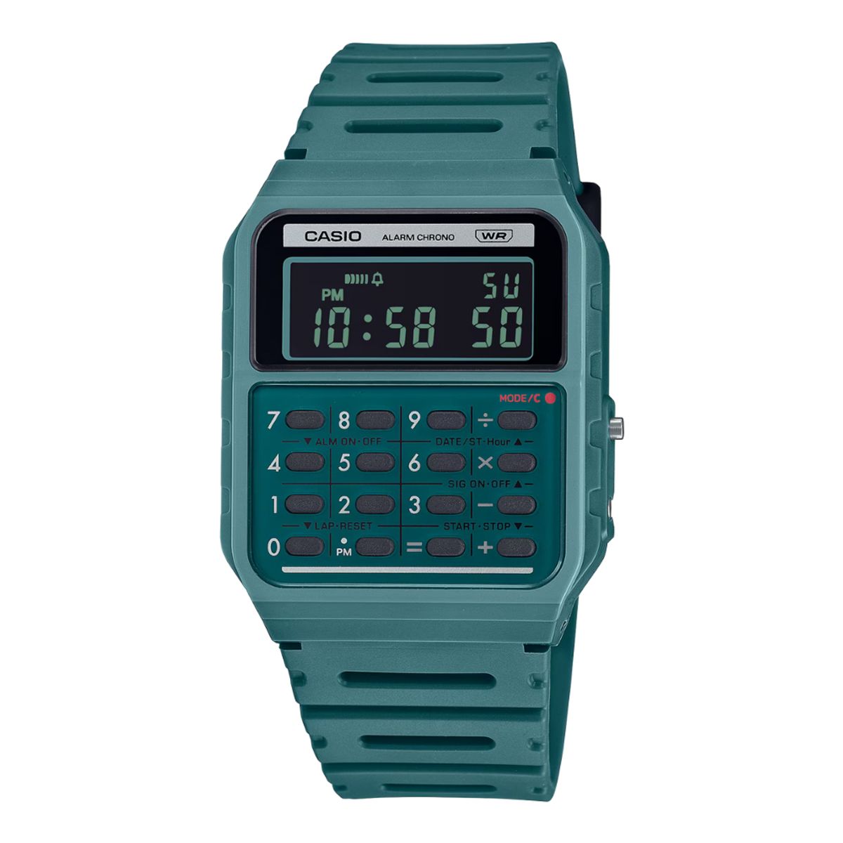 CASIO - RELOJ CASIO CA-53WB-3BDF VERDE CALCULADORA UNISEX