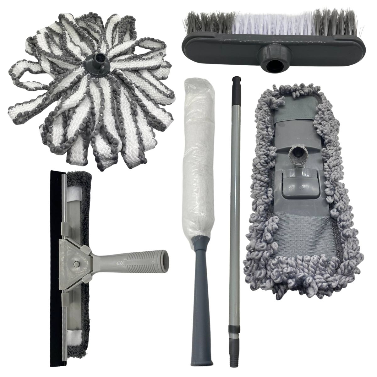 EKOL TACTICA MILITAR - Kit de Limpieza 6 Piezas Cepillos de Microfibra Auto y Hogar – Interior y Exterior