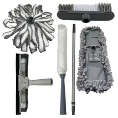EKOL TACTICA MILITAR - Kit de Limpieza 6 Piezas Cepillos de Microfibra Auto y Hogar – Interior y Exterior