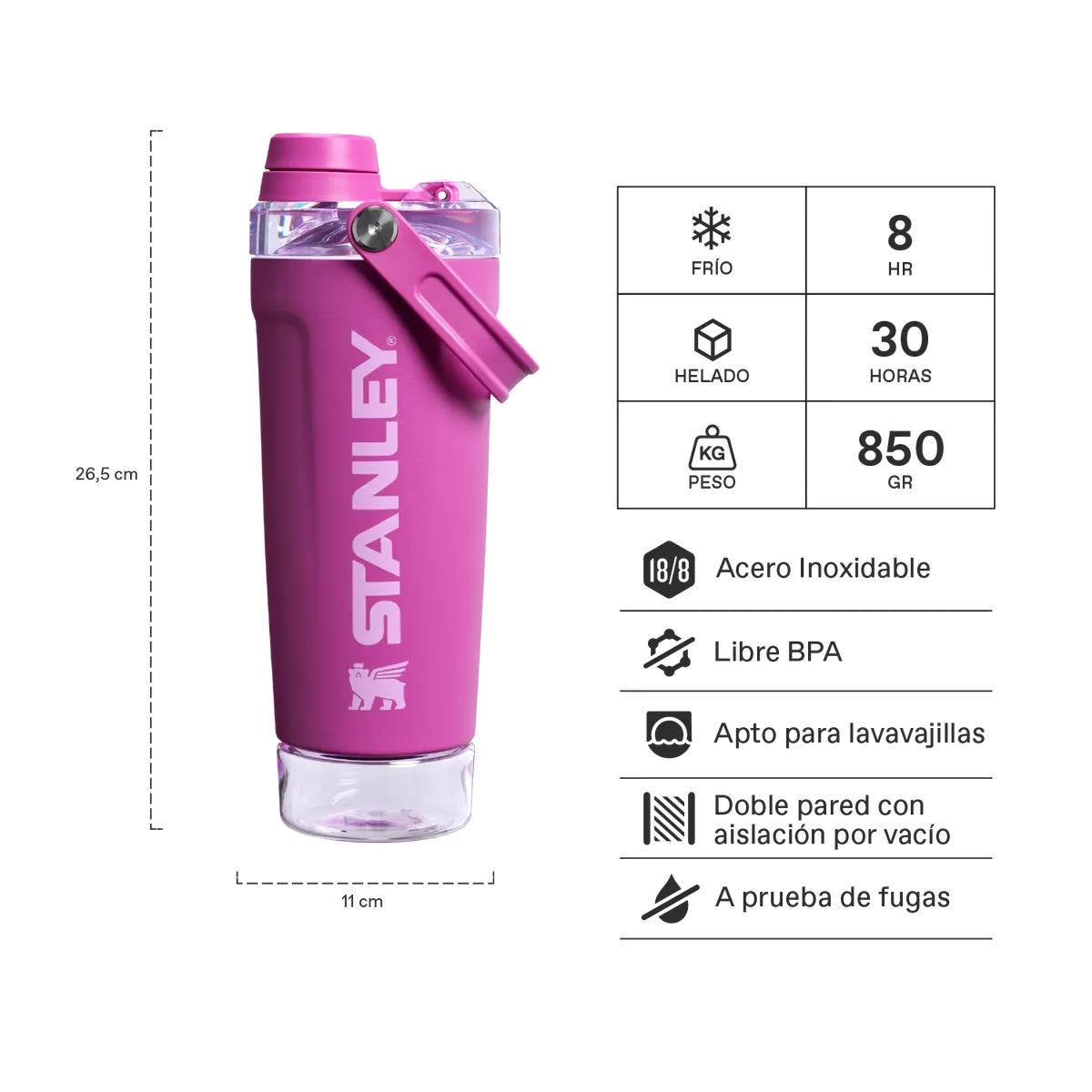 STANLEY - Vitalize Shaker Stanley 2.0 Dark Blossom - 591 ml