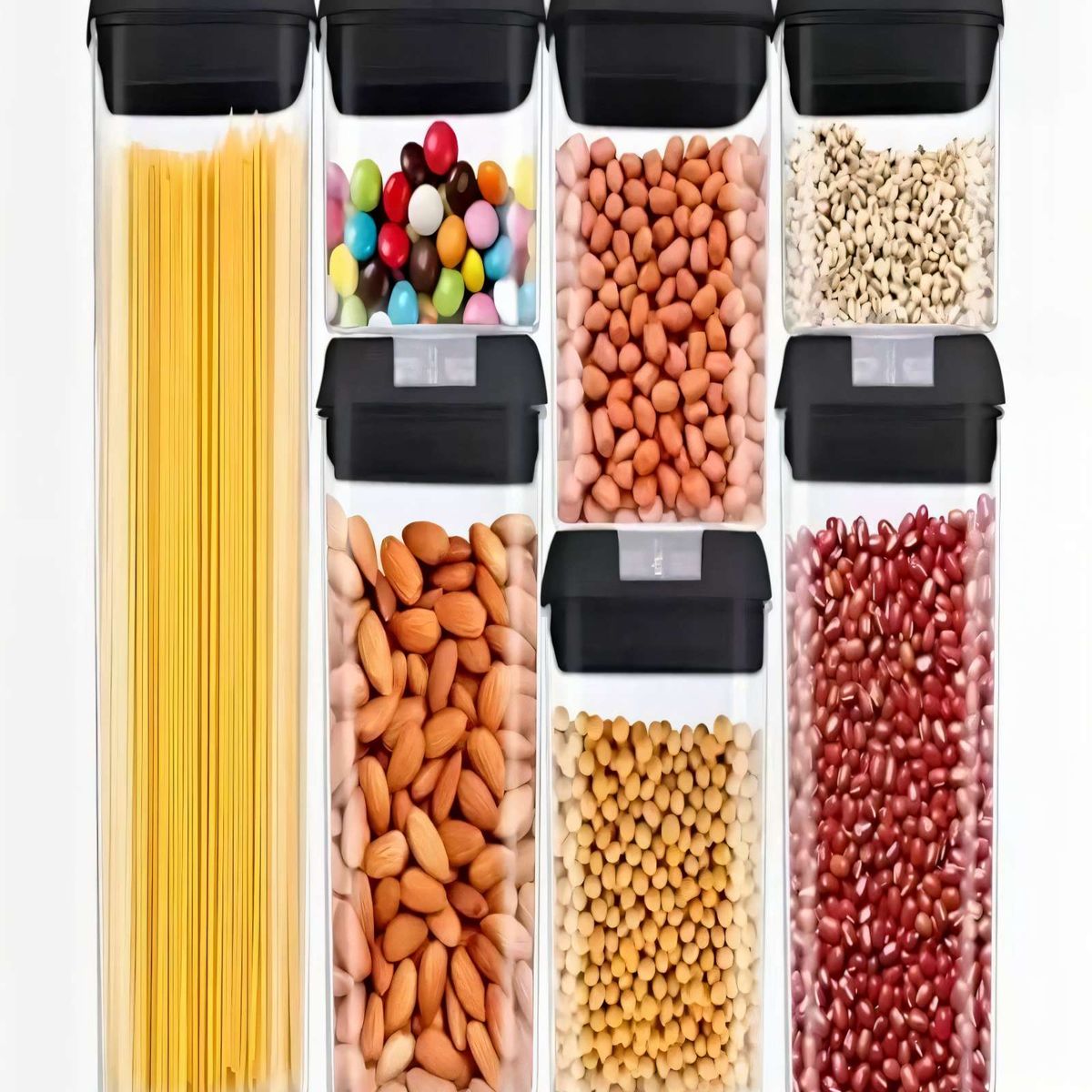 GENERICO - PACK DE 7 RECIPIENTES HERMETICOS PARA ALMACENAR