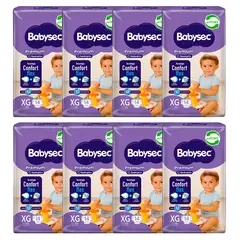 BABYSEC - Pañal Premium X8 XG 14 (112 Pañales)