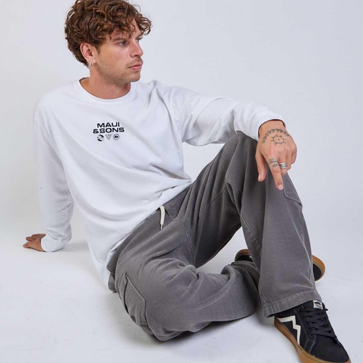 MAUI AND SONS - Pantalon Jogger Surfia Café Hombre Maui And Sons