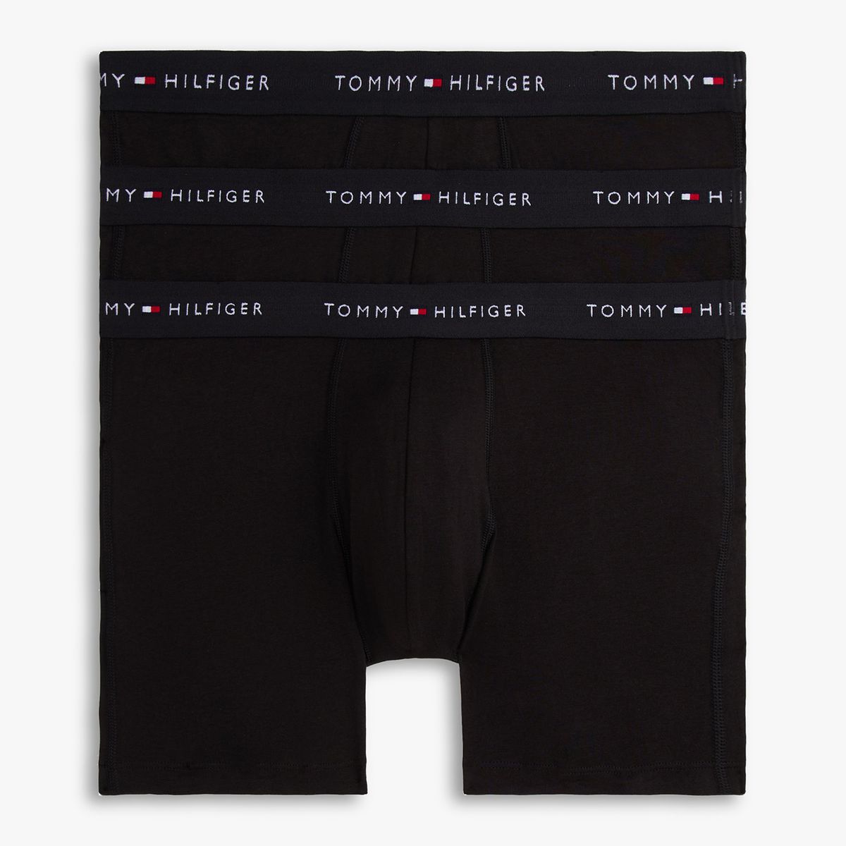TOMMY HILFIGER - Pack De 3 Calzoncillos Bóxer Essential Con Logo Negro Tommy Hilfiger