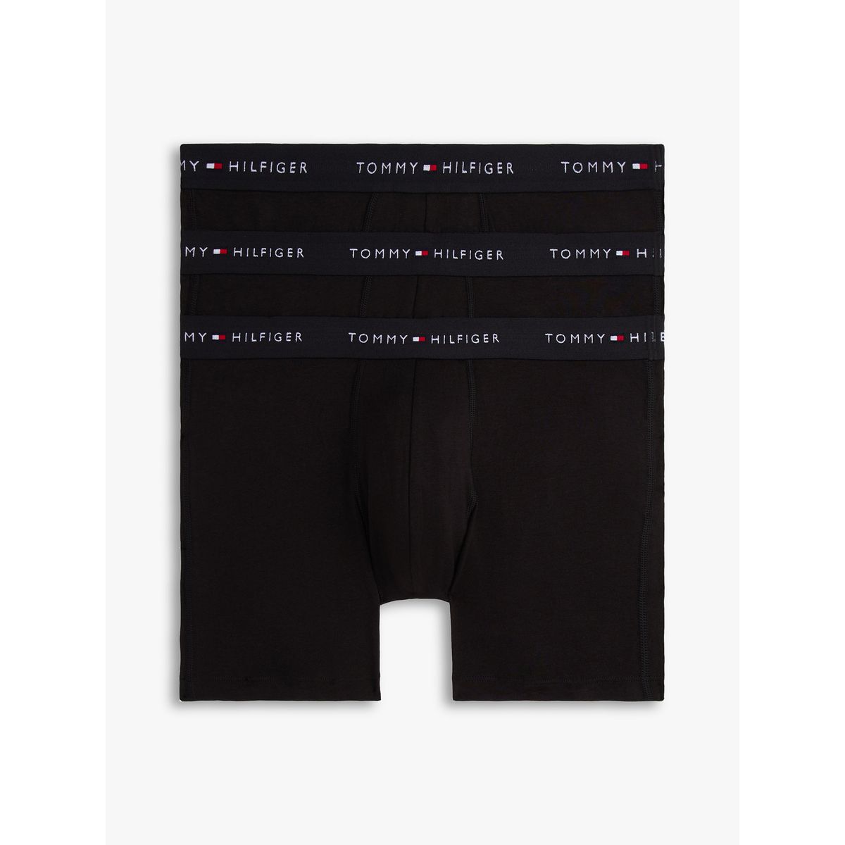 TOMMY HILFIGER - Pack De 3 Calzoncillos Bóxer Essential Con Logo Negro Tommy Hilfiger