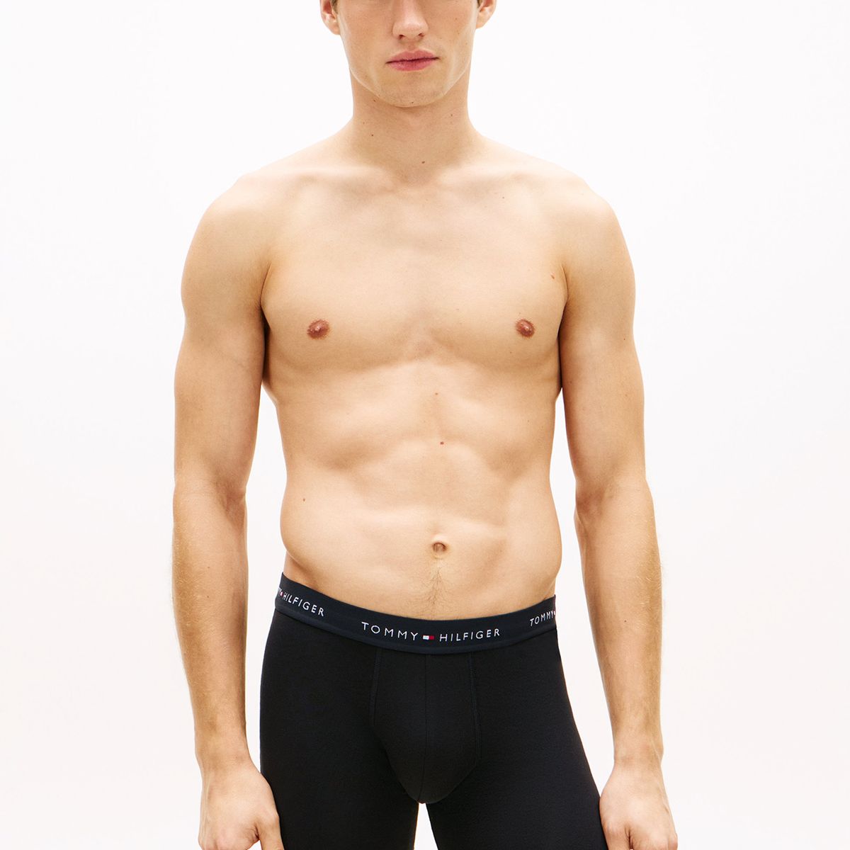 TOMMY HILFIGER - Pack De 3 Calzoncillos Bóxer Essential Con Logo Negro Tommy Hilfiger
