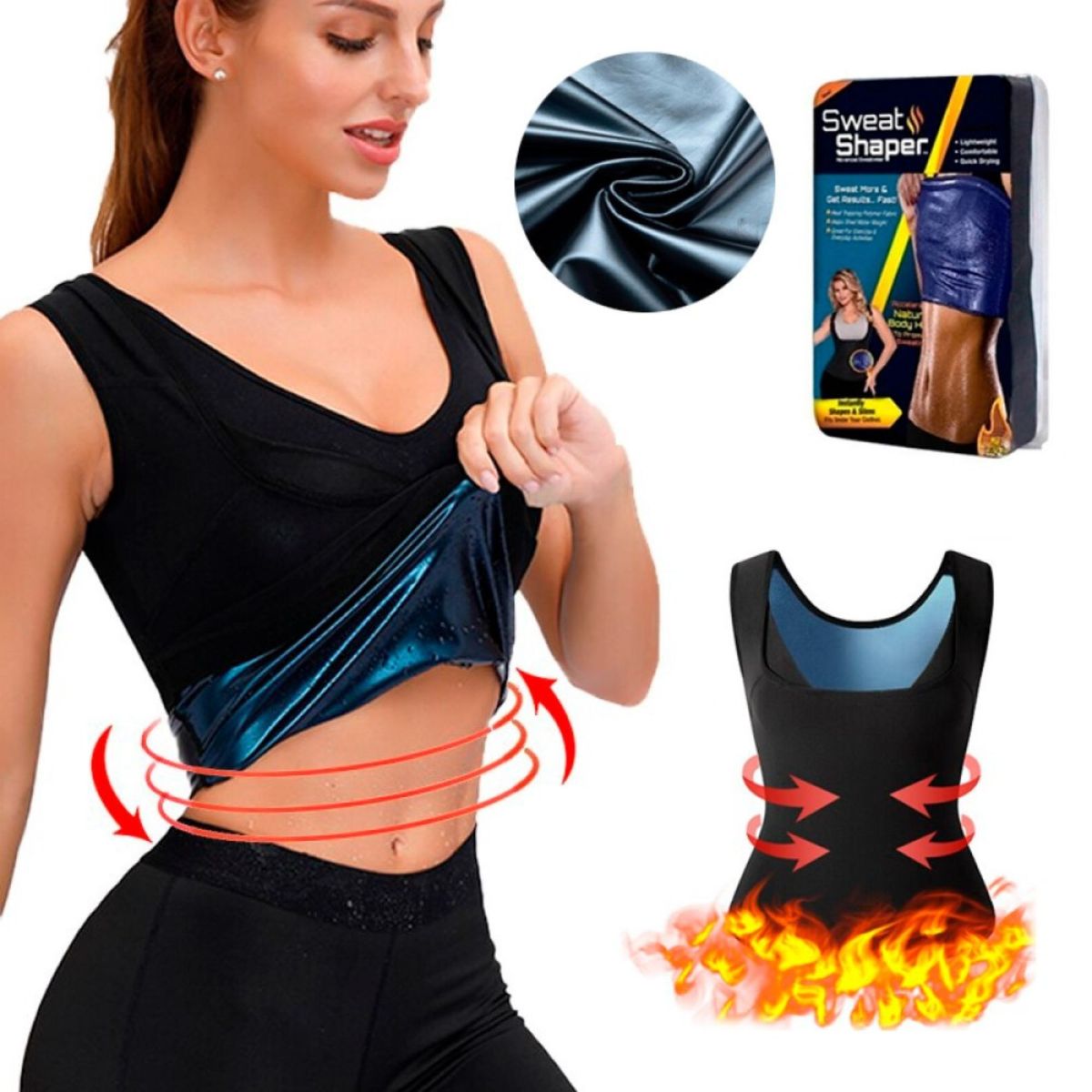 MOVI - Faja Reductora Sweet Shaper Mujer S-M Moldea Tonifica y Estiliza Abdomen Efecto Térmico