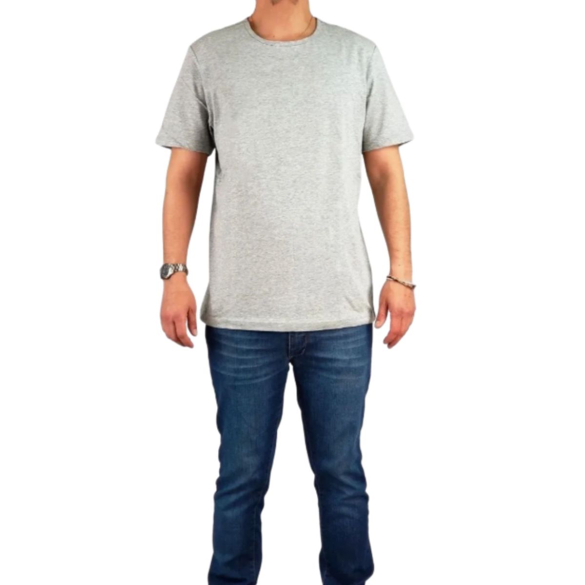 LIKE SHOP - Polera Manga Corta Algodón Hombre Lisa Basic