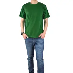 LIKE SHOP - Polera Manga Corta Algodón Hombre Lisa Basic