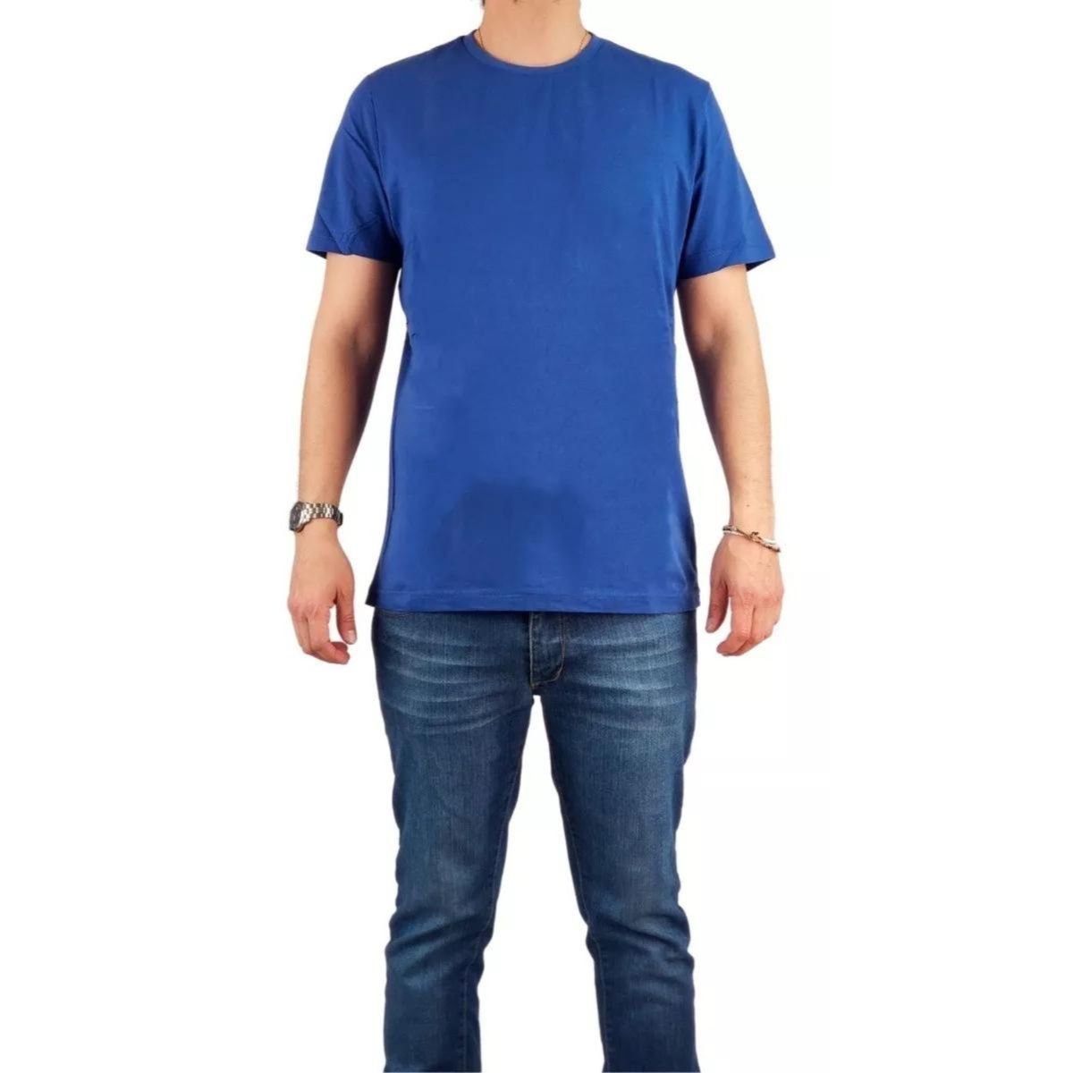 LIKE SHOP - Polera Manga Corta Algodón Hombre Lisa Basic