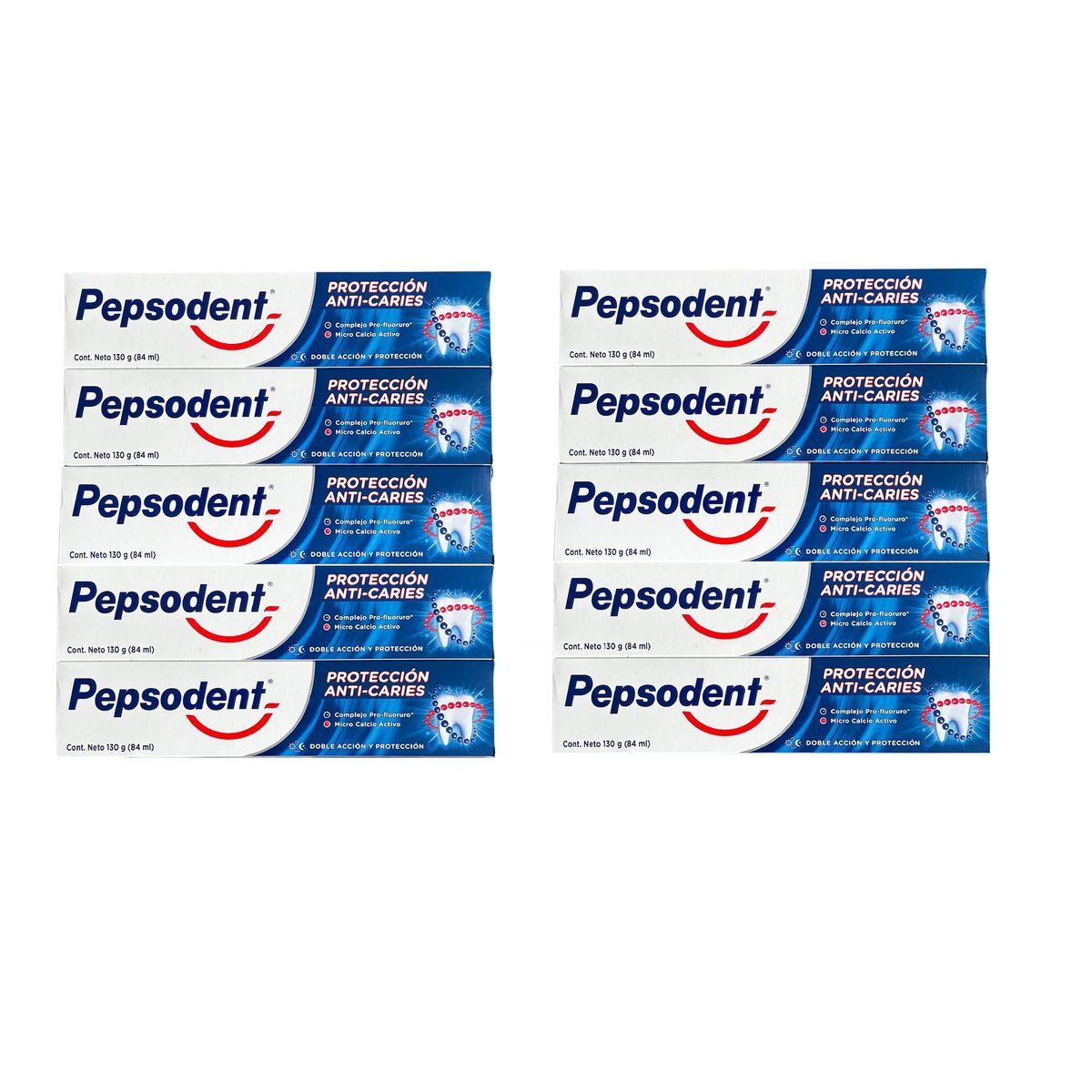 PEPSODENT - Pasta Dental Pepsodent 130grs Pack 10 Unidades