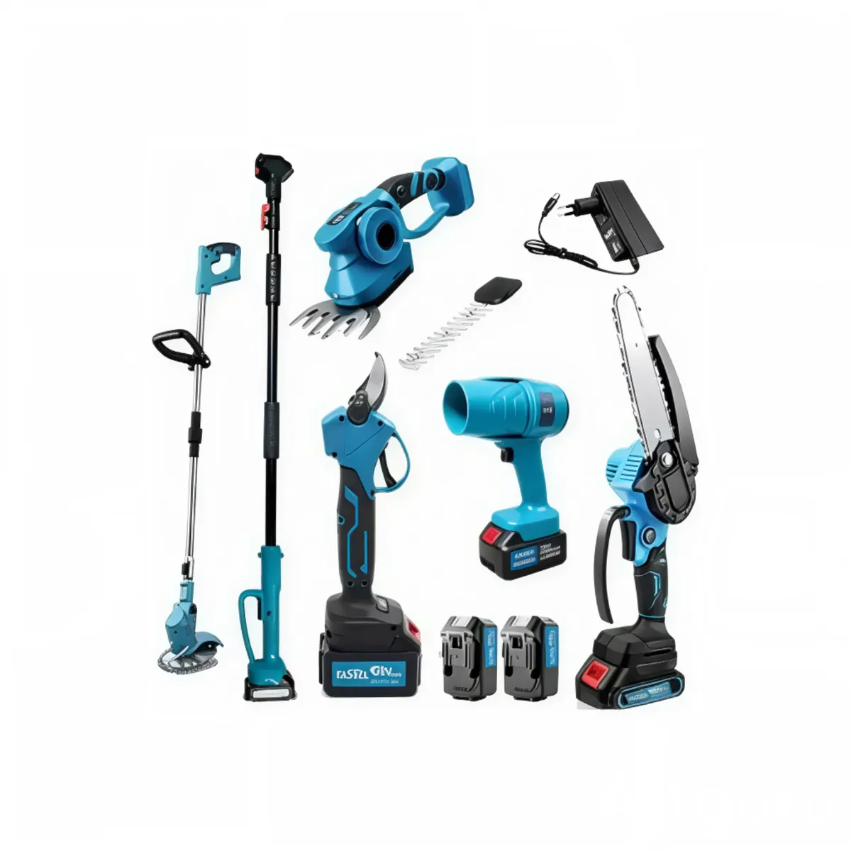MOVI - Kit de Jardinería 6 en 1 Multifunción con Brazo Telescópico