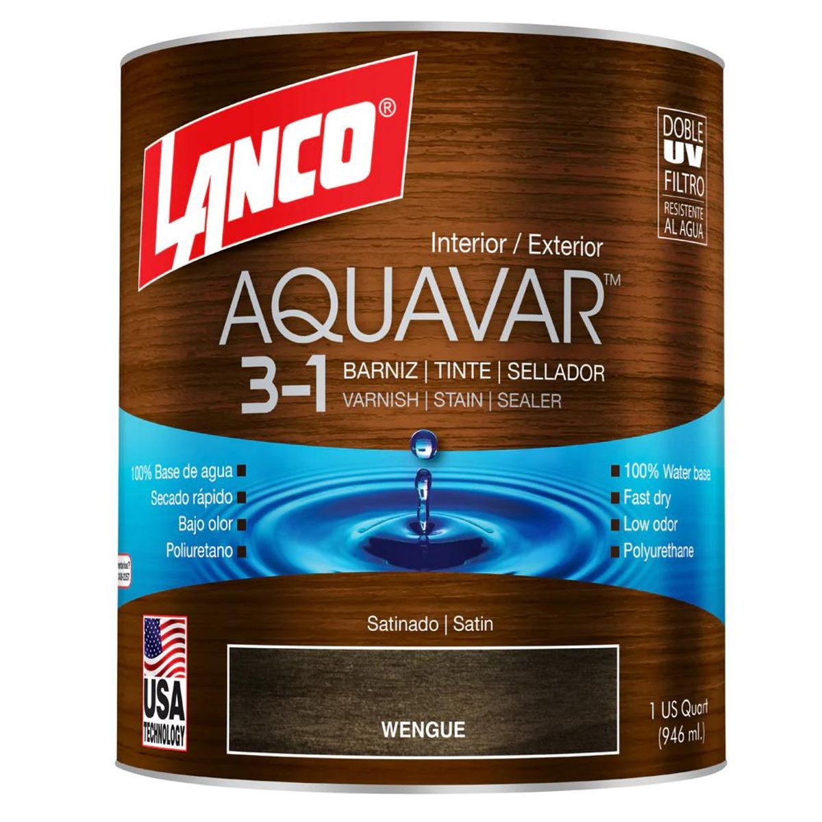 LANCO - BARNIZ AQUAVAR LANCO WENGUE 14 GL