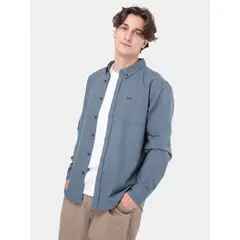 BURTON - Camisa Hombre Manga Larga Gris
