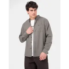 BURTON - Camisa Hombre Manga Larga Verde