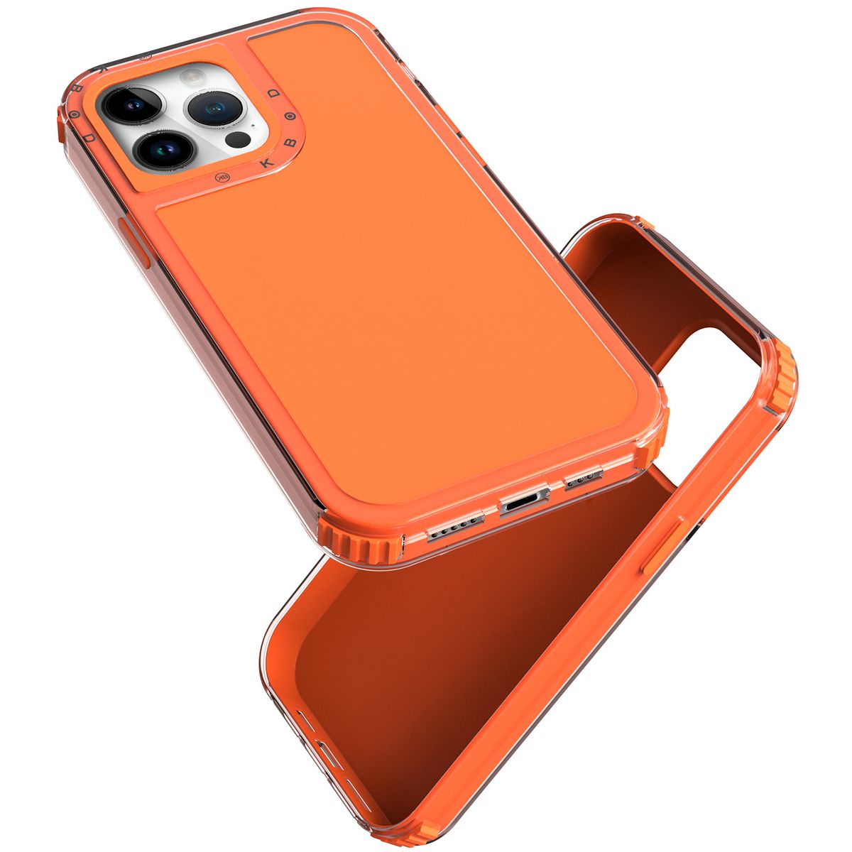 KBOD - Carcasa 360 de 3 Piezas Kbod Urban Play Para iPhone 15 Naranja