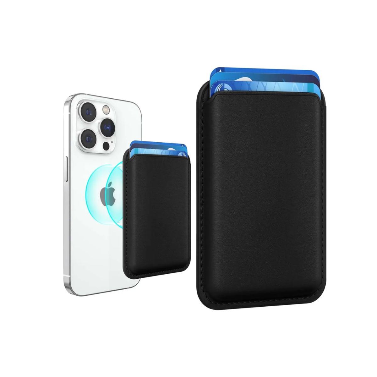 COMPUTECH - Tarjetero Magnético Compatible Magsafe Para iPhone 13 14 15