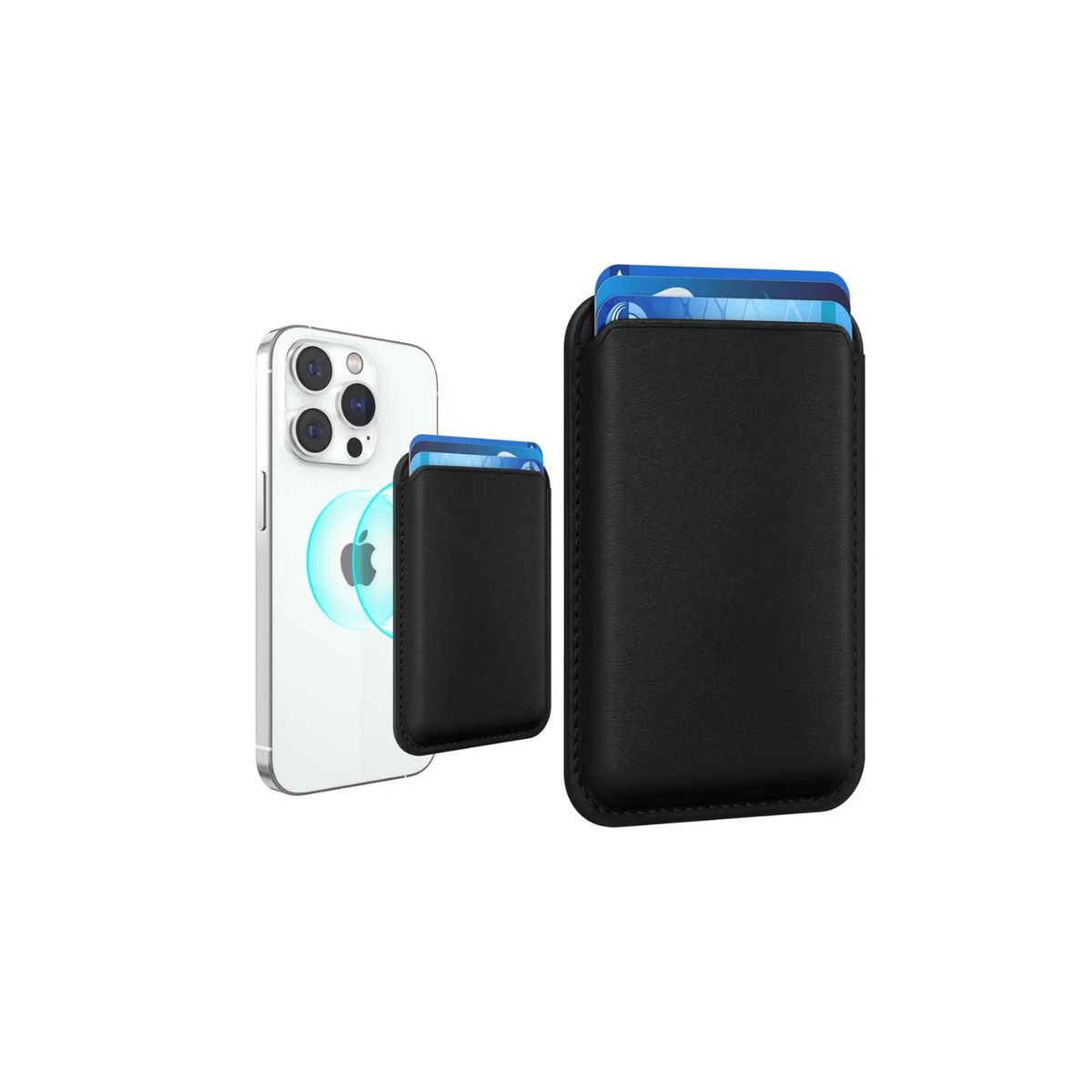 COMPUTECH - Tarjetero Magnético Compatible Magsafe Para iPhone 13 14 15