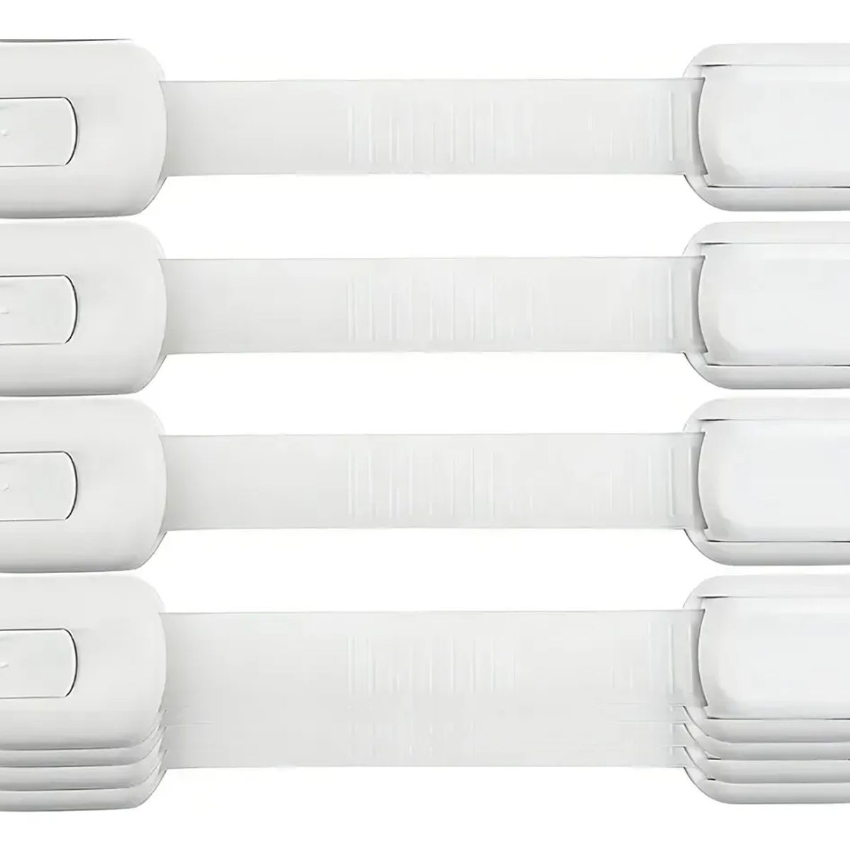 GENERICO - Pack 10 Seguros Para Puertas Cajones Refrigerador Ajustables Autoadhesivos