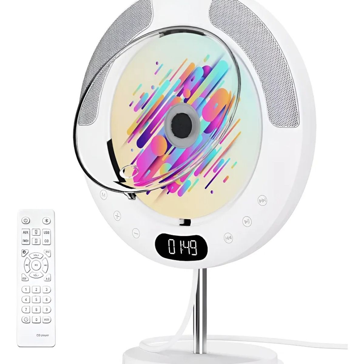 GENERICO - Reproductor De Cd Bluetooth En La Pared Portátil Repetición Blanco BELUG