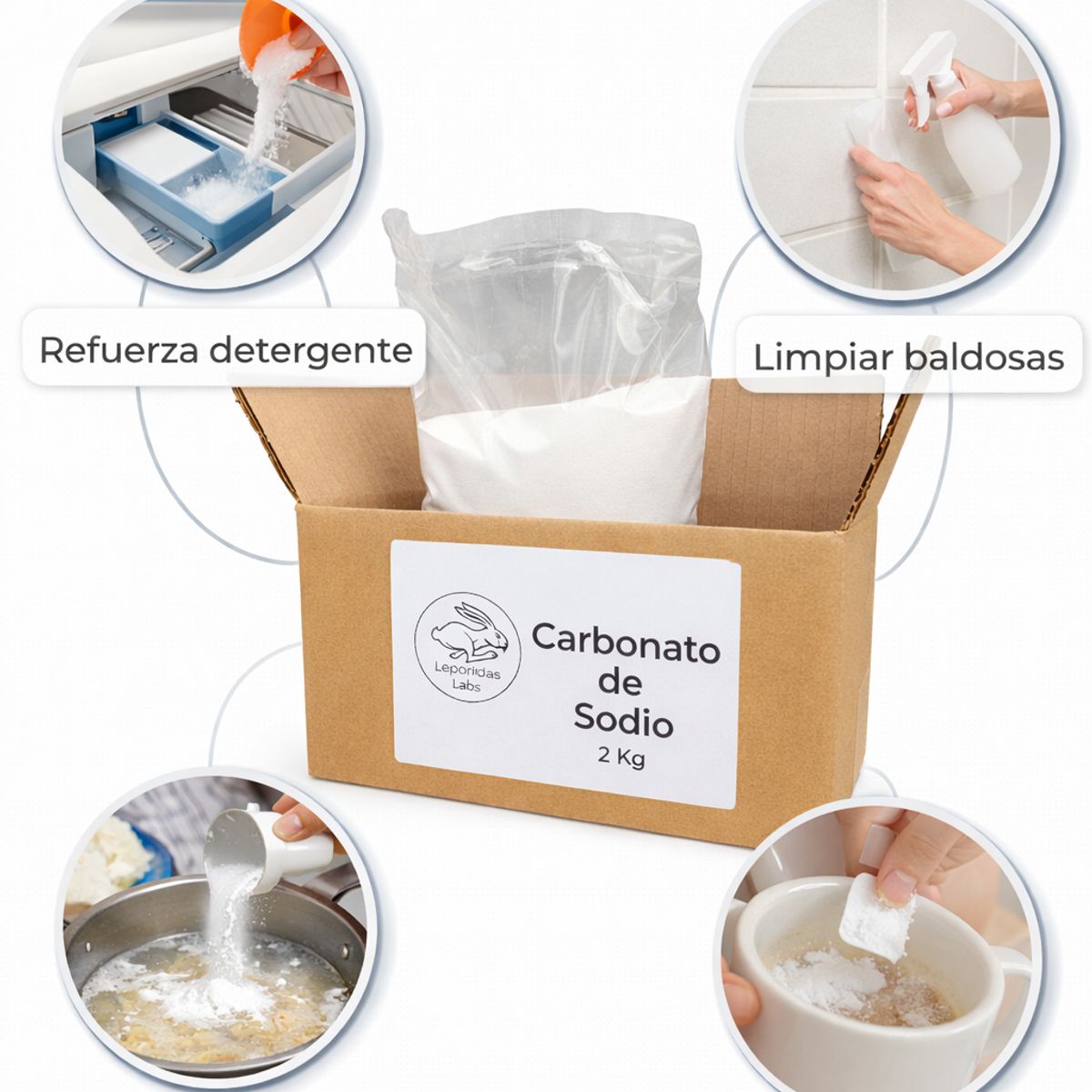 GENERICO - Carbonato de sodio Caja 2Kg