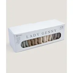 LADY GENNY - Calcetin Algodón Bebe Pack 4 Pares