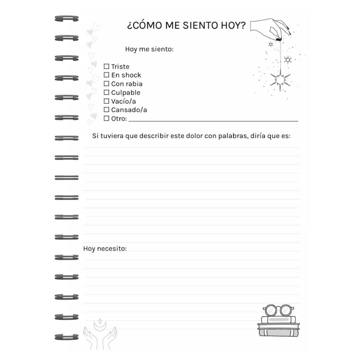 ELAB PROPIA - Diario de duelo Mi vida después de ti diseño Butterfly