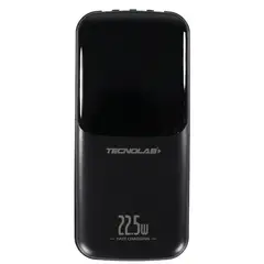 TECNOLAB - Powerbank 25000mAh 225W con Cables Integrados Negro - SC