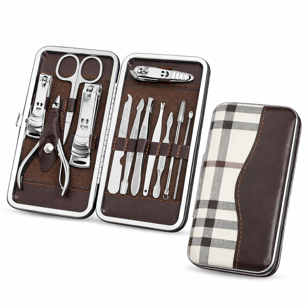 GENERICO - Set De Manicure Pedicure Profesional 12 Piezas Con Estuche
