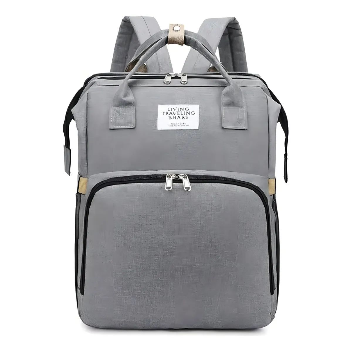 GENERICO - Mochila Pañalera Cama Bebe Plegable 14 Bolsillos Impermeable