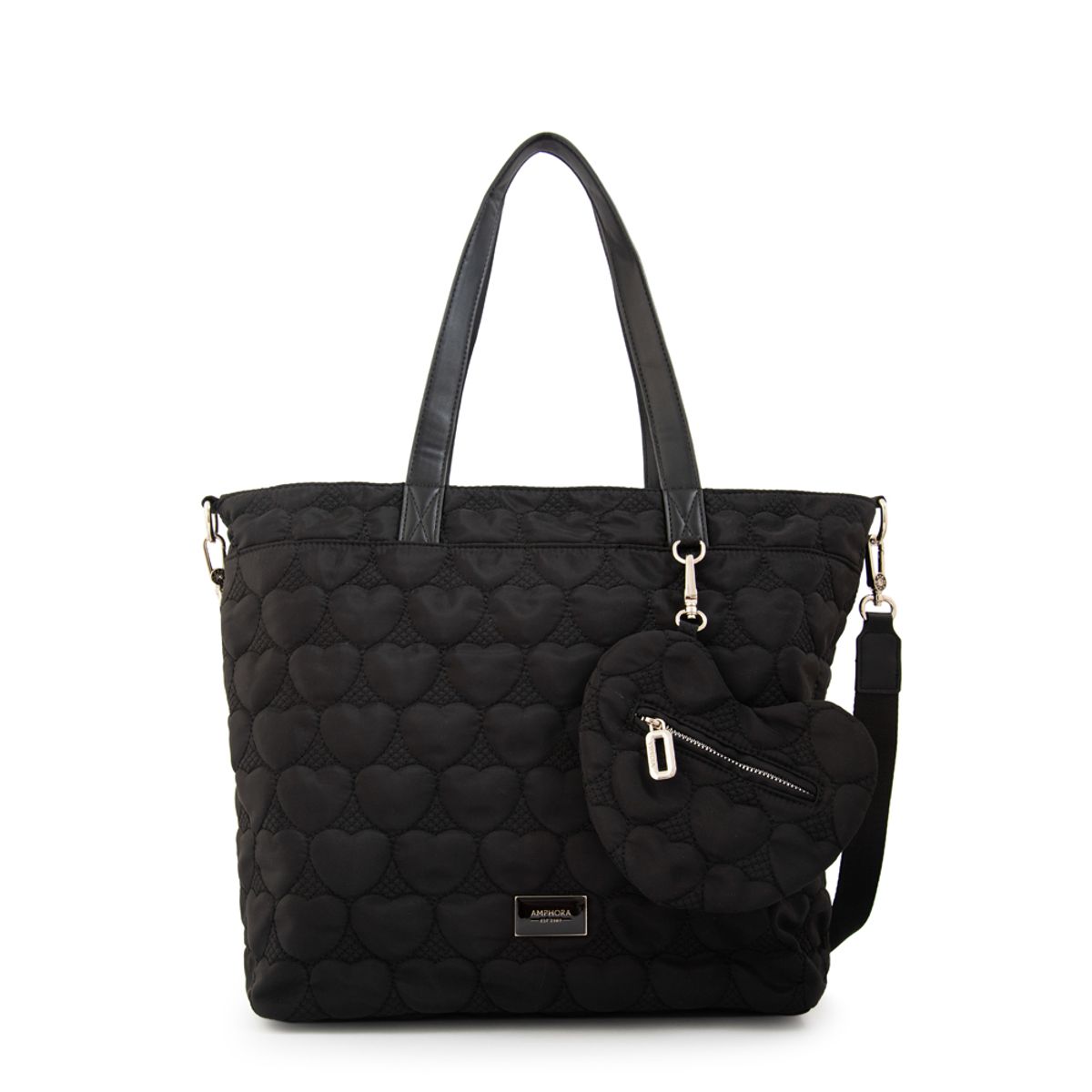 AMPHORA - Cartera tote juliet grande negro