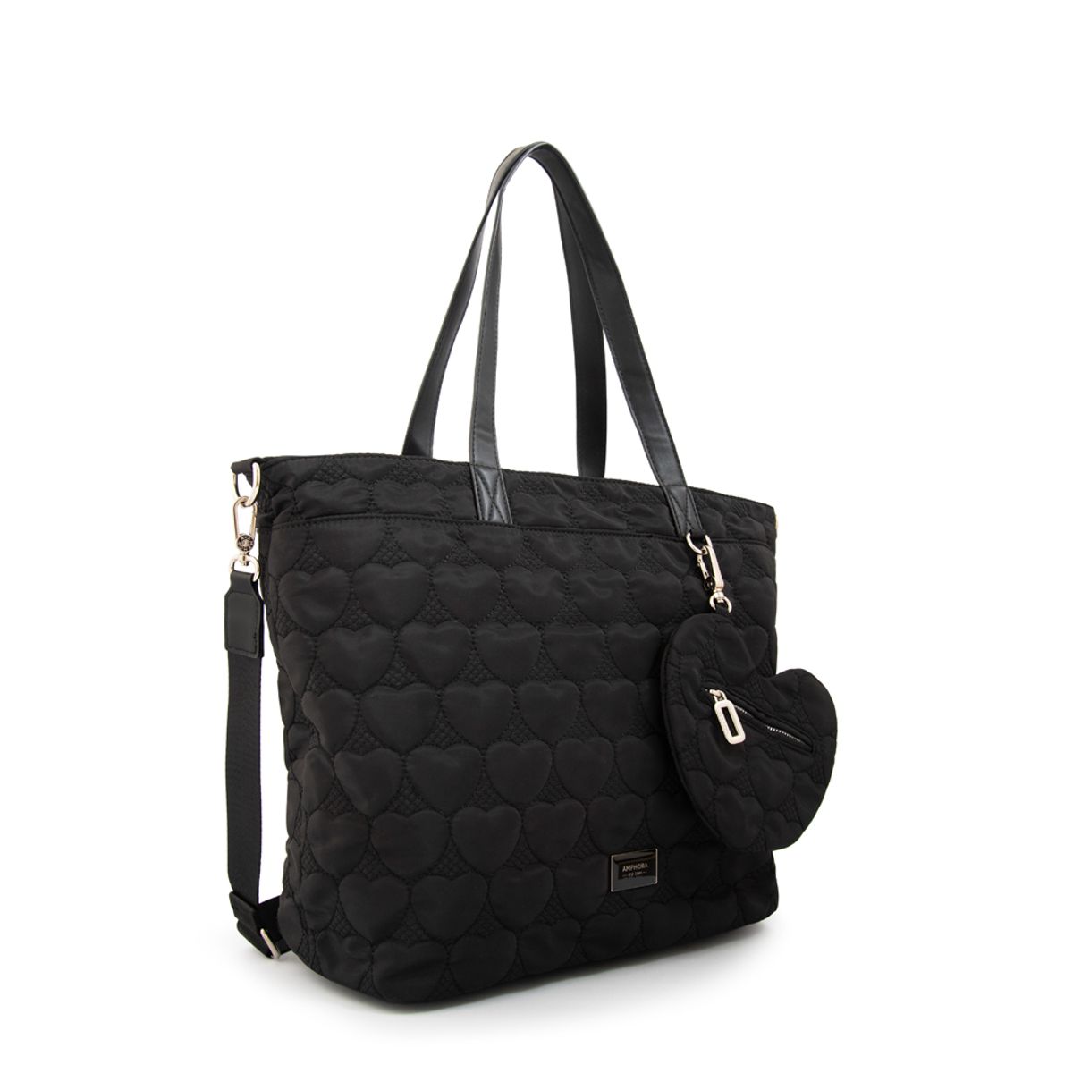 AMPHORA - Cartera tote juliet grande negro