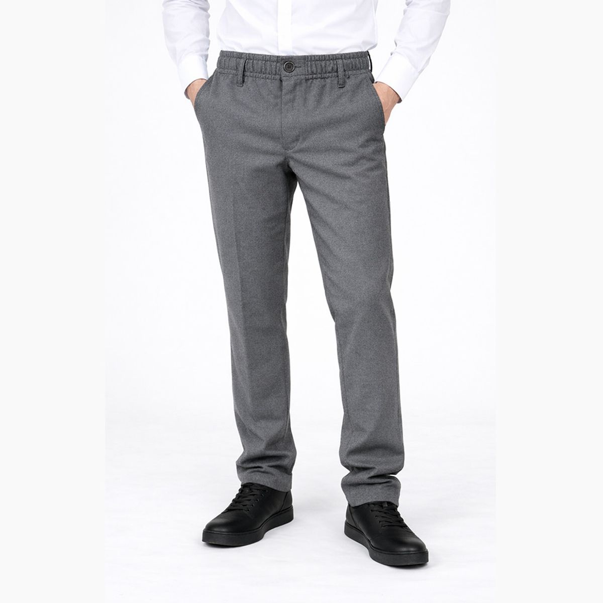 GANGSTER - Pantalones Liso Trouser Gris